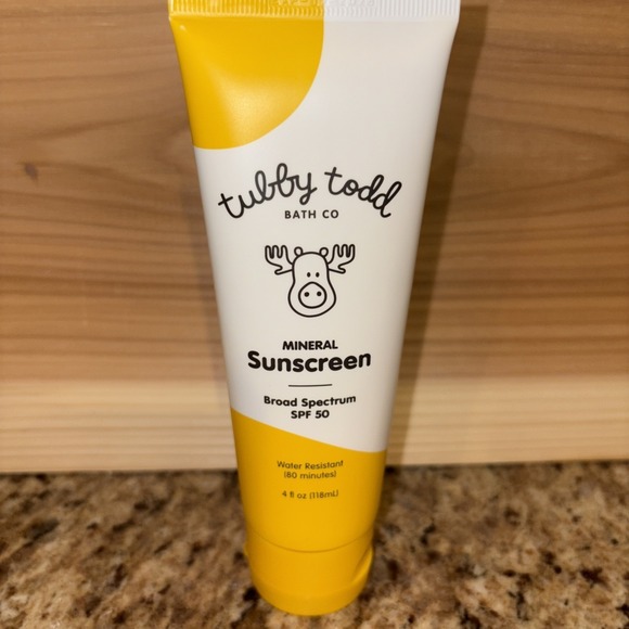 Tubby Todd Other - Tubby Todd Mineral Sunscreen SPF 50 Broad Spectrum Lotion For Kids 4 Oz Sealed